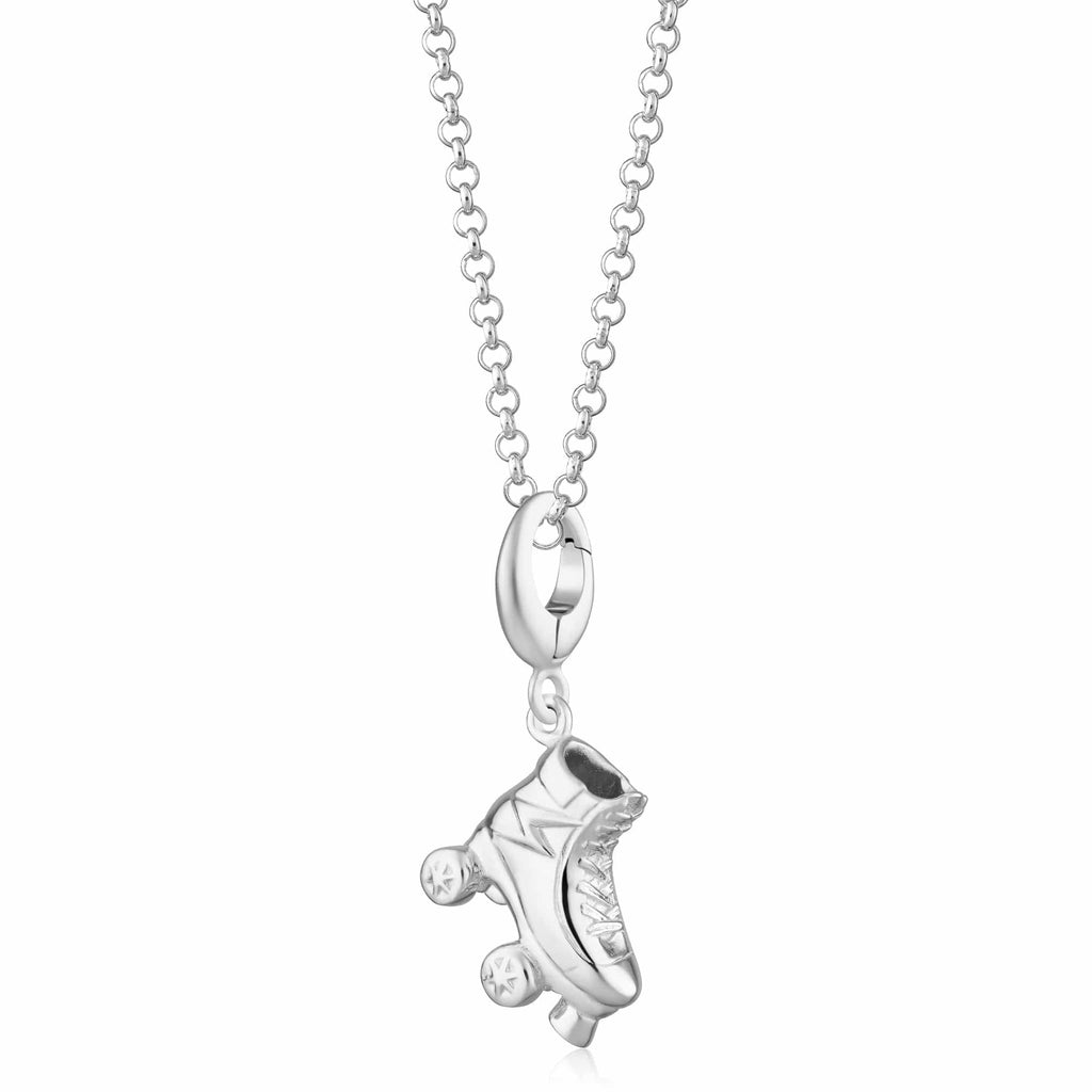 Silber Rollschuh Charm Halskette | Shop Nory