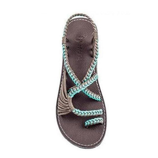 Seil Knoten Fußflachsandalen