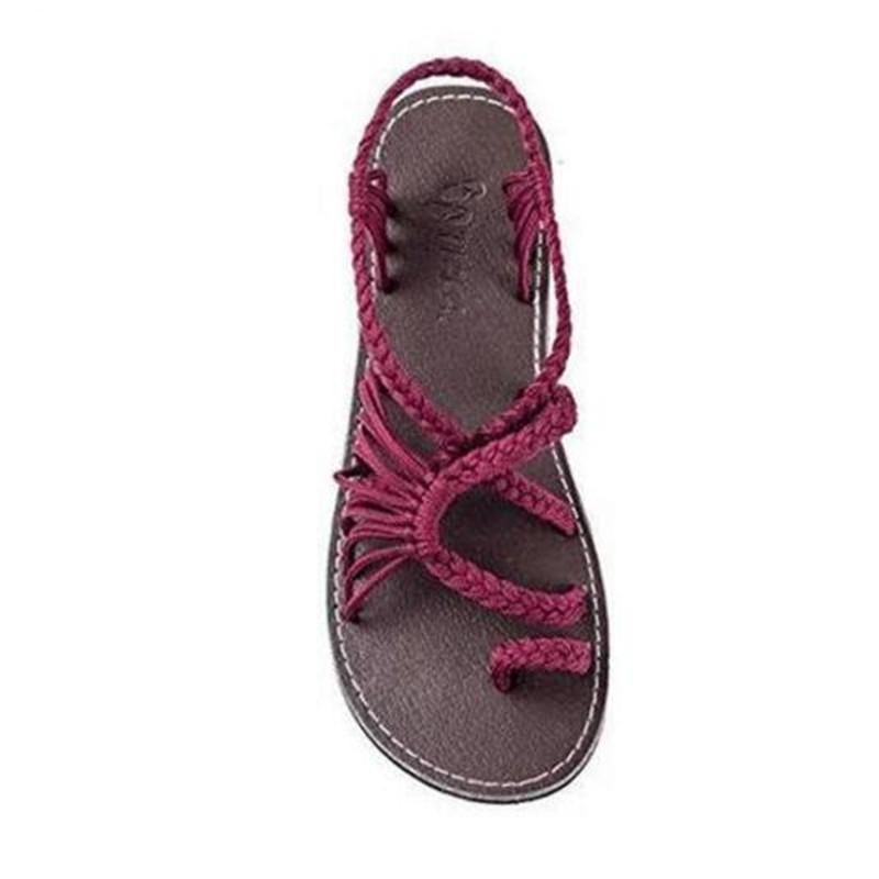Seil Knoten Fußflachsandalen
