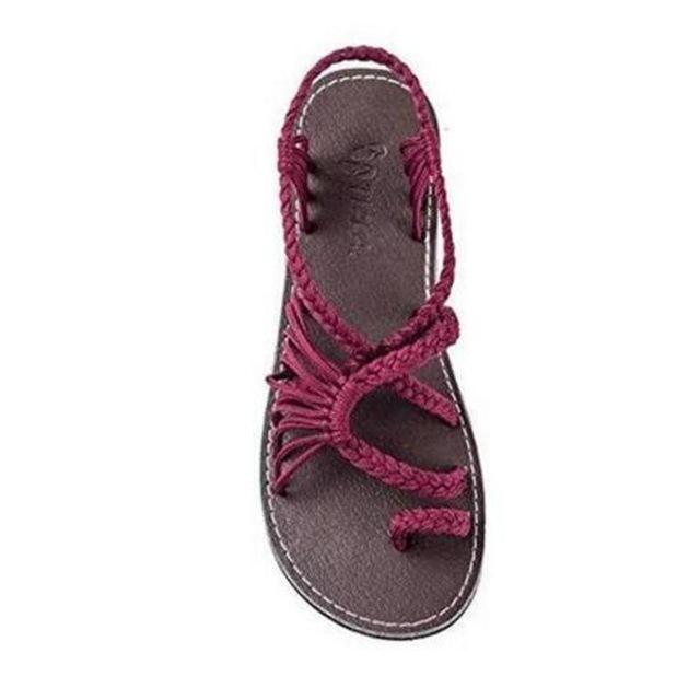 Seil Knoten Fußflachsandalen
