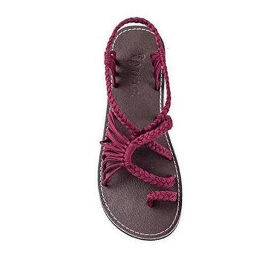 Seil Knoten Fußflachsandalen
