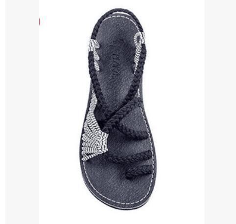 Seil Knoten Fußflachsandalen