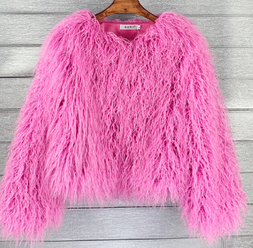 Fluffy Kurze Jacke