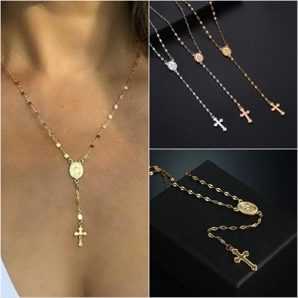 Elegante Rosenkranz Kette für Damen