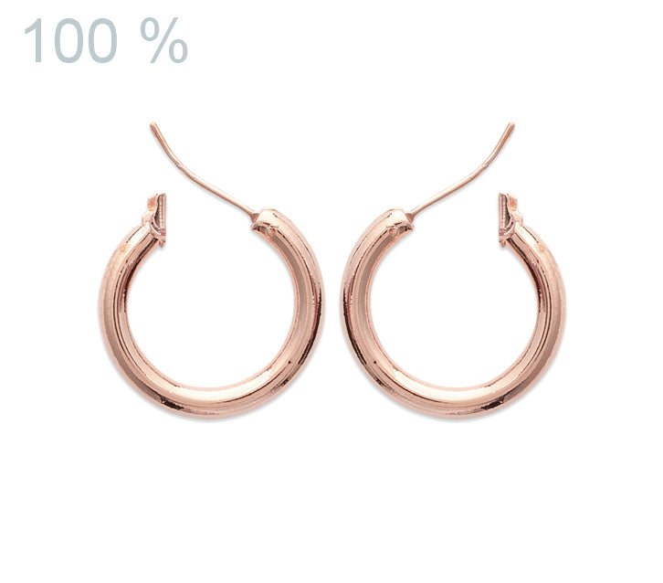 Ohrringe Creolen - 18 Karat Rosévergoldet | Shop Nory