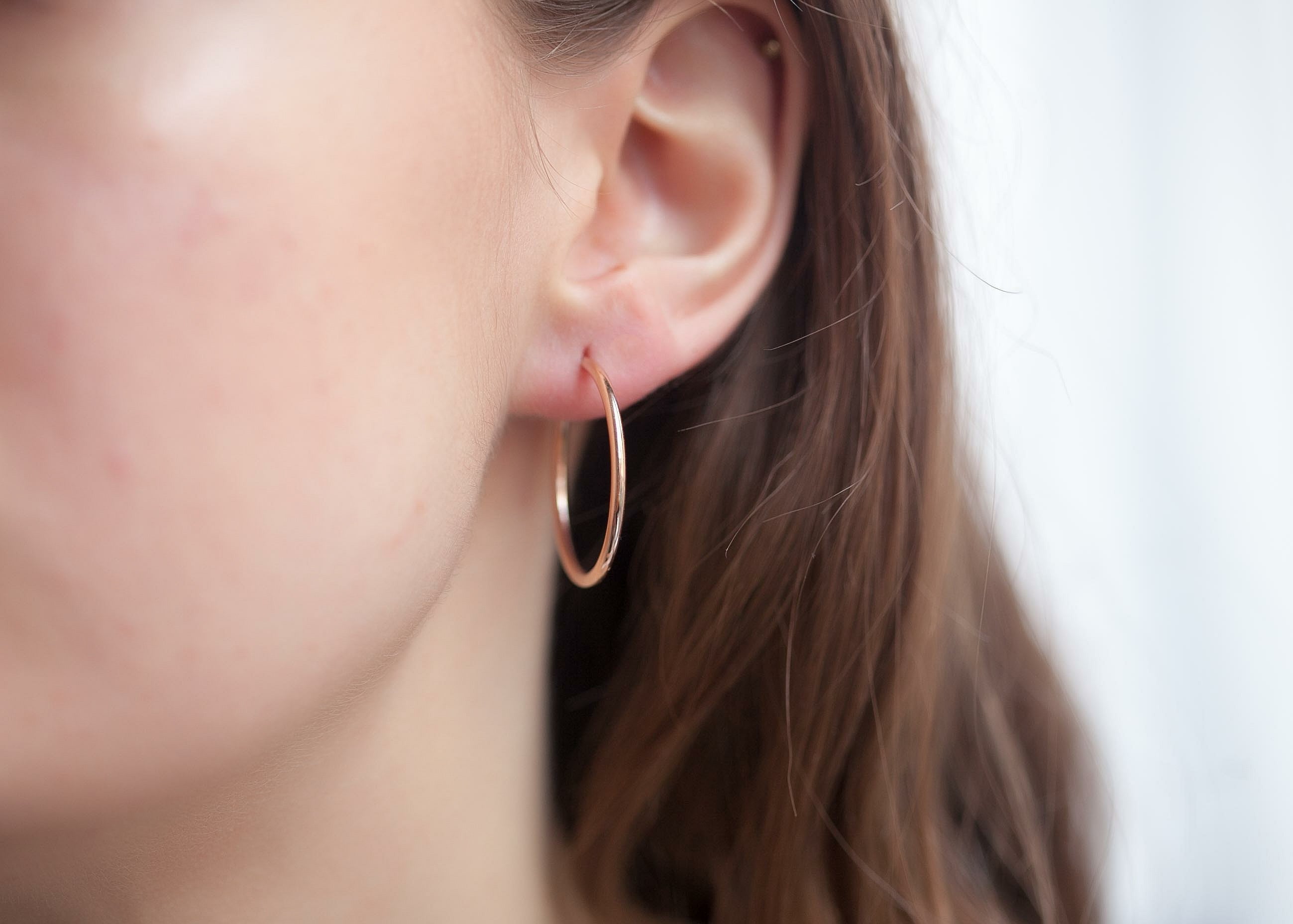 Creolen // 30 mm - Rosévergoldet | Shop Nory