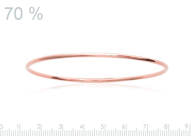 Schlichter Armreif, Rosévergoldet – Eleganz im Minimalistischen Design | Shop Nory