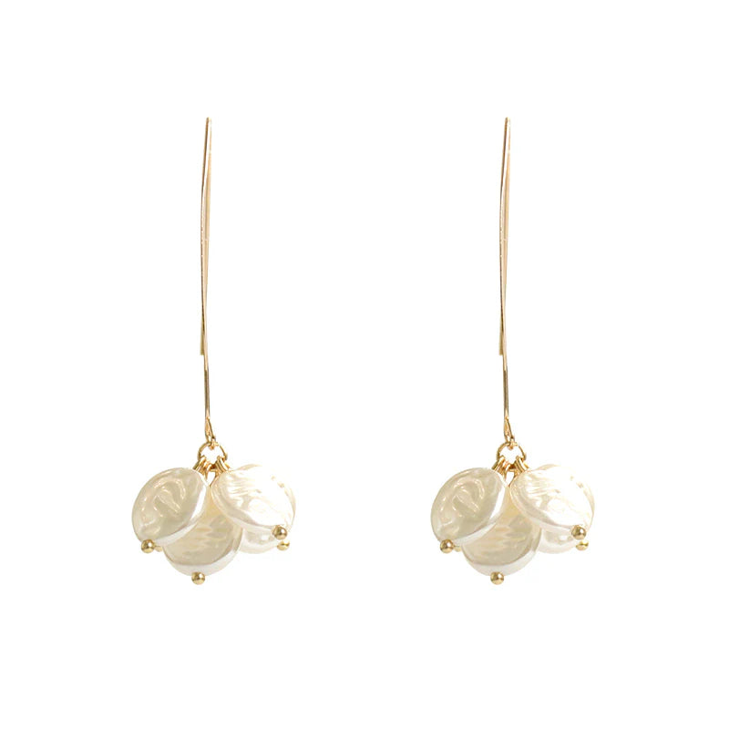 Runde Perlenblumenform Ohrringe | Shop Nory