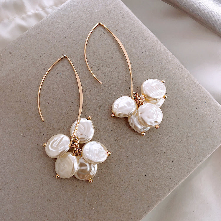 Runde Perlenblumenform Ohrringe | Shop Nory