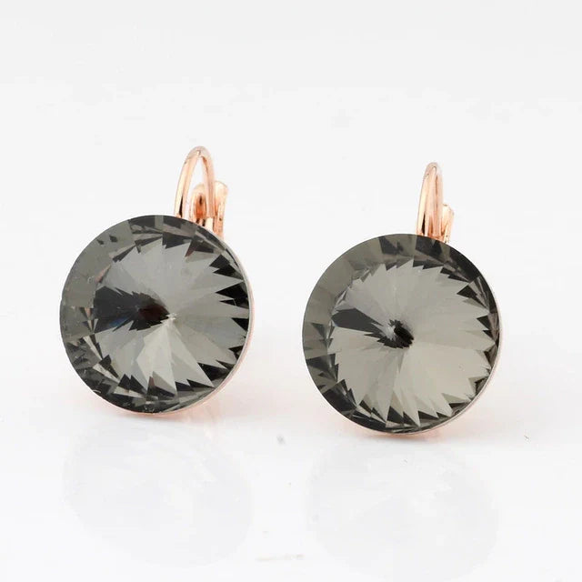 Einfaches Design 14mm Kristall Tropfohrringe | Shop Nory