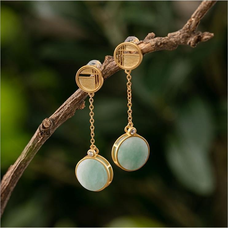 Runde Quasten Retro Kleine exquisite Ohrringe | Shop Nory
