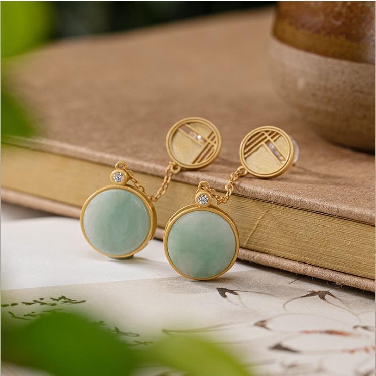Runde Quasten Retro Kleine exquisite Ohrringe | Shop Nory