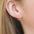 Vergoldete runde Ohrringe mit Zirkonia – Eleganz und Glanz in Perfektion | Shop Nory
