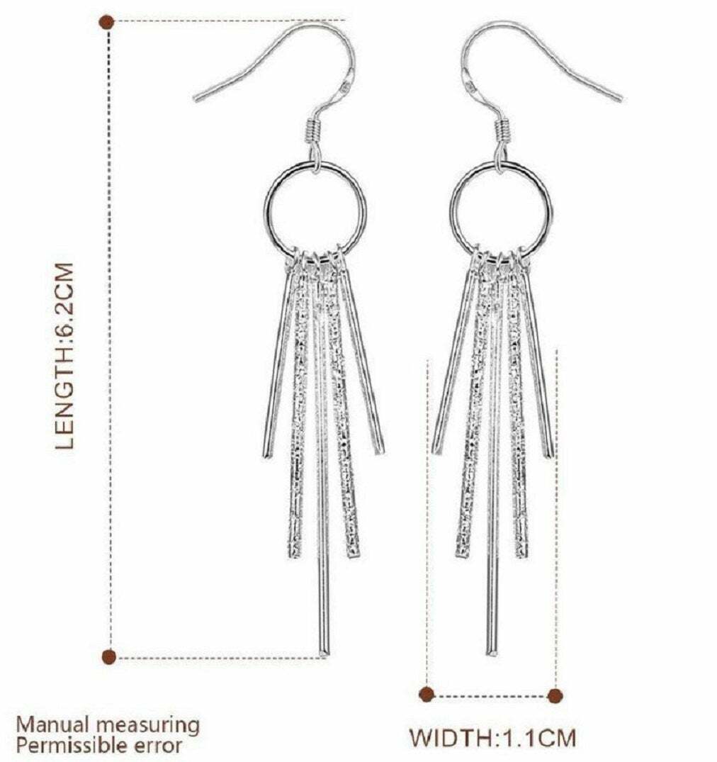 Damen Ohrhänger in Form eines Quasten aus Sterlingsilber | Shop Nory