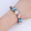 Silber Blau & Klare Charms Perlen Pandora Armbänder | Shop Nory