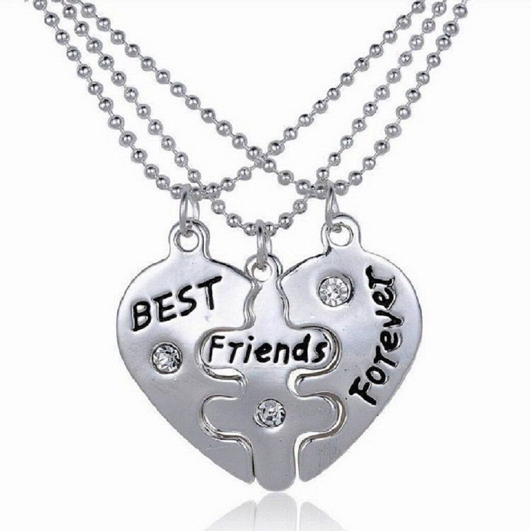 Unisex 3 Beste Freunde für immer Drei Teil Freundschaft BFF Halskette | Shop Nory