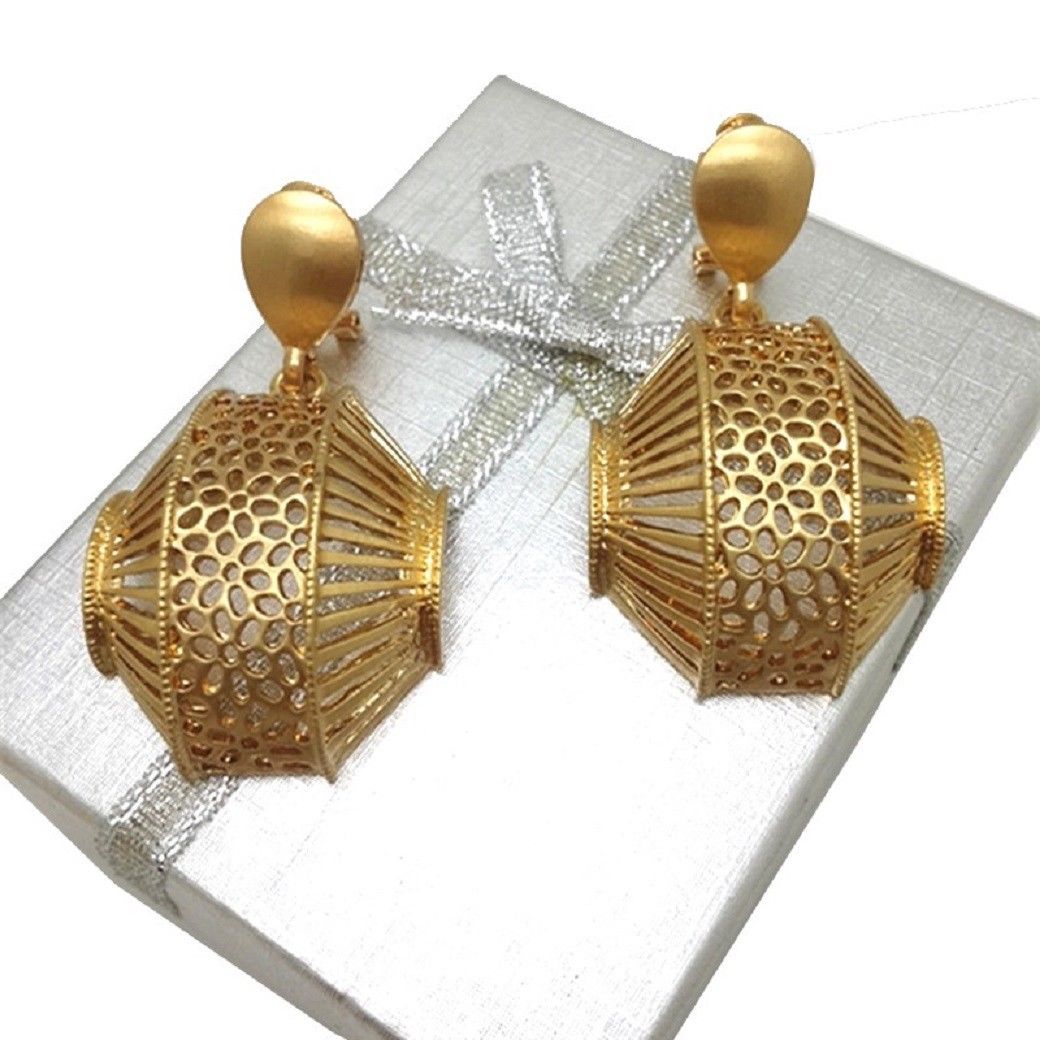 Damen Bold Halbes Korbgeflecht Design Anhänger und Ohrringe Set | Shop Nory
