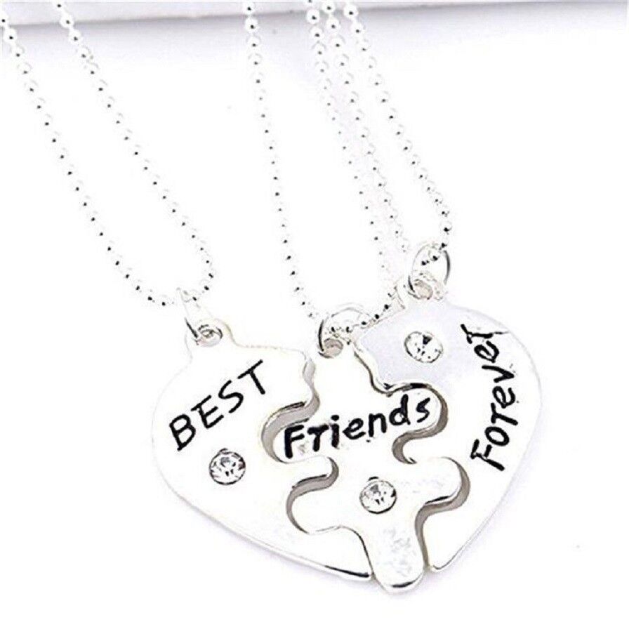 Unisex 3 Beste Freunde für immer Drei Teil Freundschaft BFF Halskette | Shop Nory