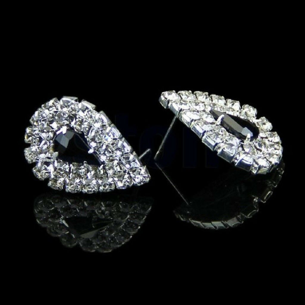 Weißes & Schwarzes Kristall Bling Strass Chocker-Set | Shop Nory