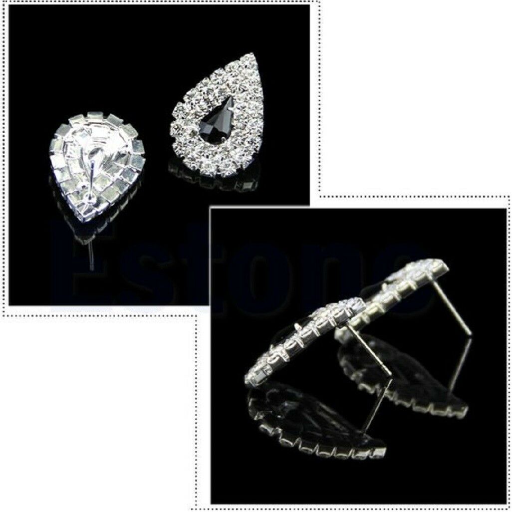 Weißes & Schwarzes Kristall Bling Strass Chocker-Set | Shop Nory