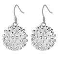 Silber Halbmond Hochwertige Geometrische Hakenohrringe | Shop Nory