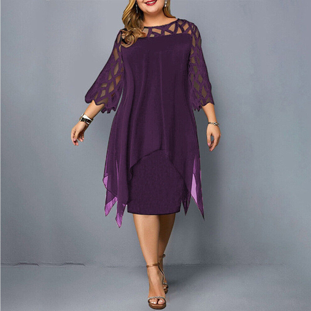 ShopNory | Midi-Kleid In Übergröße für Modische Looks