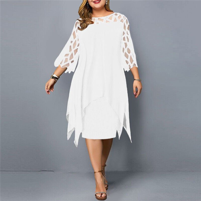ShopNory | Midi-Kleid In Übergröße für Modische Looks