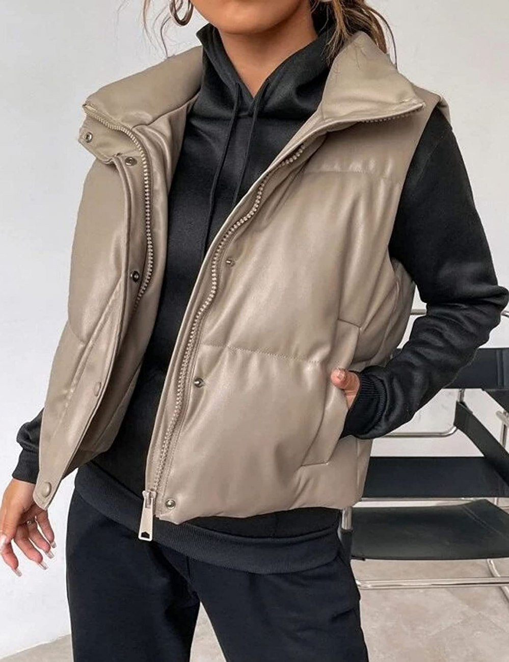 Leder Weste Kurz & Stylisch