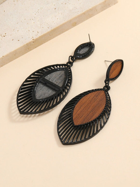 Boho HolzTropfen Ohrringe | Shop Nory