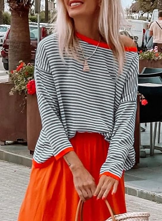 Gestreiftes Sweatshirt