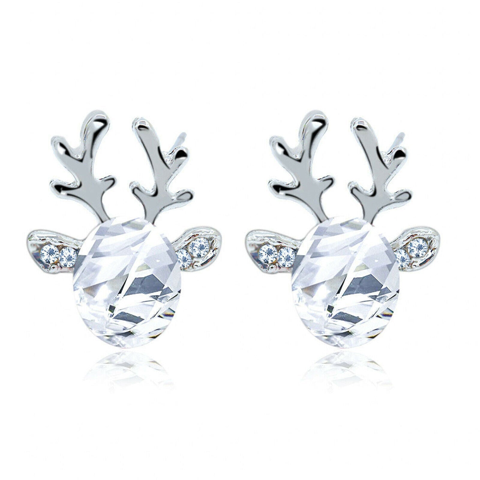 Winterliche Weihnachts-Rentier-Ohrstecker | Shop Nory