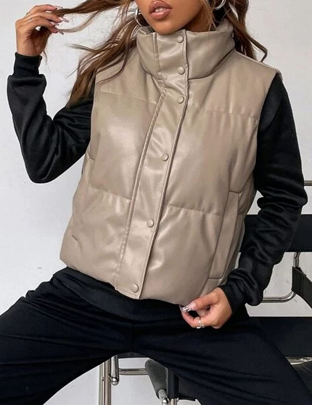Leder Weste Kurz & Stylisch