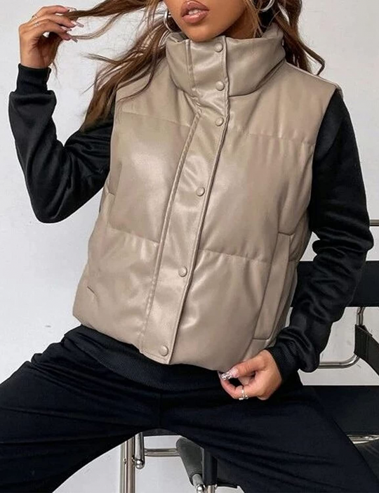 Leder Weste Kurz & Stylisch
