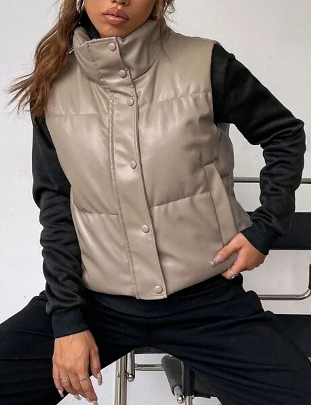 Leder Weste Kurz & Stylisch