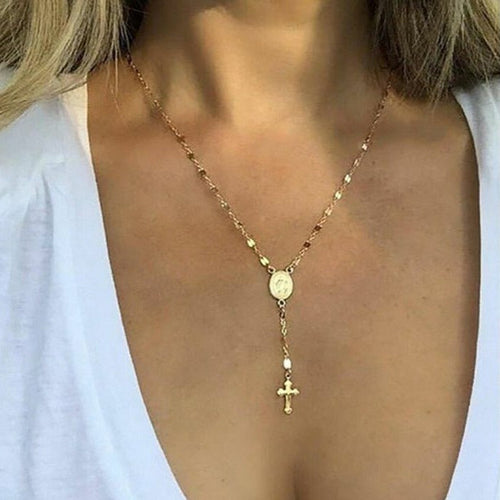 Elegante Rosenkranz Kette für Damen