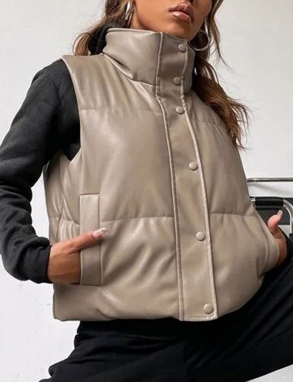 Leder Weste Kurz & Stylisch