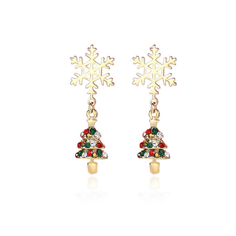 Winterliche Schneeflocken-Weihnachtsohrringe | Shop Nory