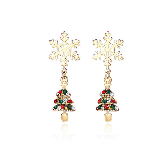 Winterliche Schneeflocken-Weihnachtsohrringe | Shop Nory