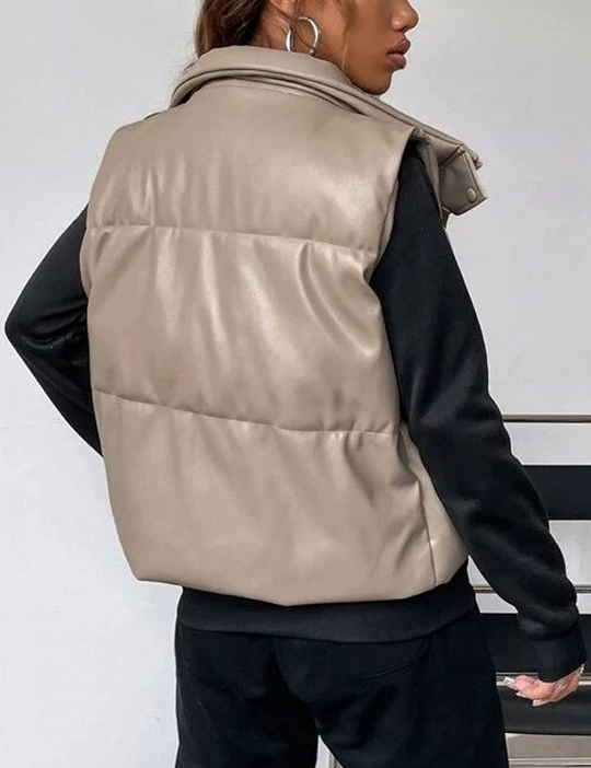 Leder Weste Kurz & Stylisch