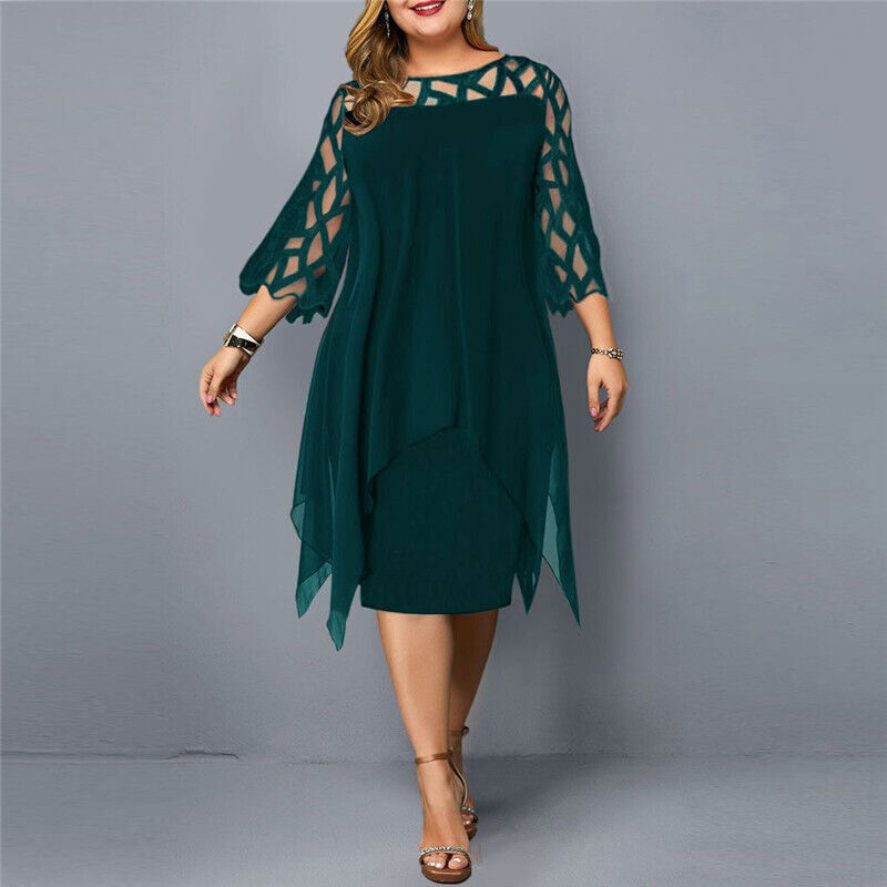 ShopNory | Midi-Kleid In Übergröße für Modische Looks