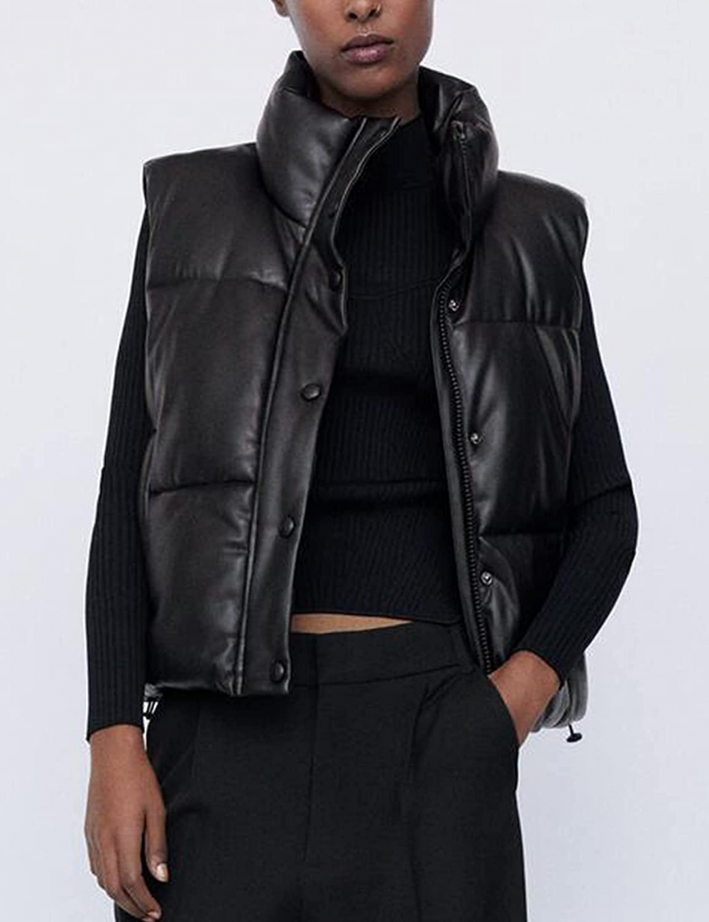 Leder Weste Kurz & Stylisch