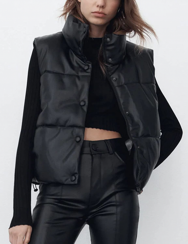 Leder Weste Kurz & Stylisch