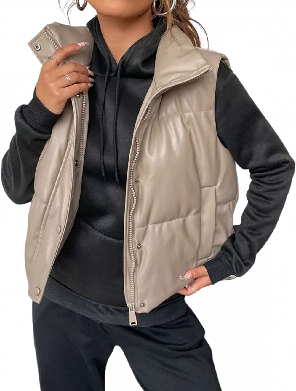 Leder Weste Kurz & Stylisch