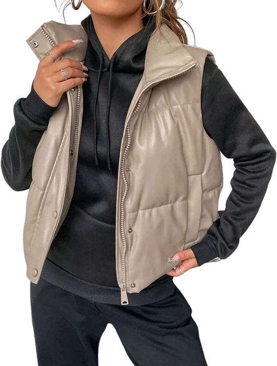 Leder Weste Kurz & Stylisch