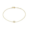 S925 Zarte Einzel-Diamant-Armbänder
