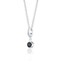 September Geburtsstein Charm Halskette (Saphir) | Shop Nory