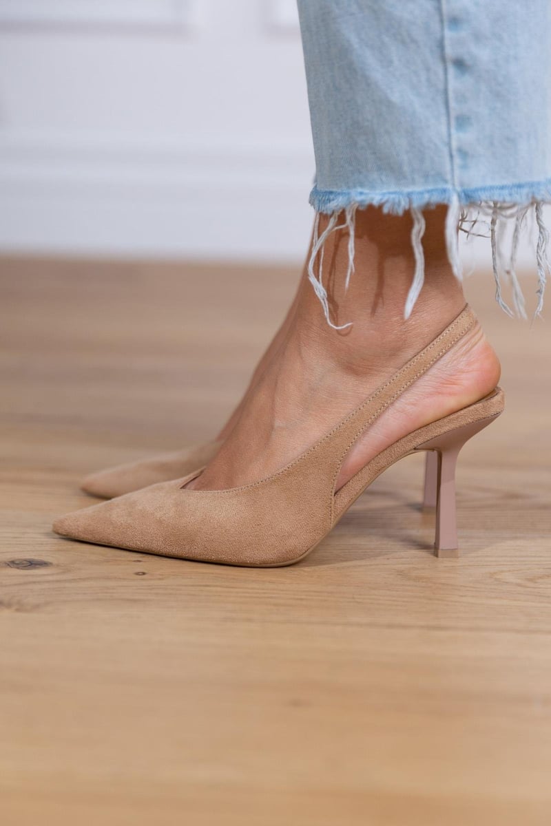 modische Damen-Slingback-Schuhe