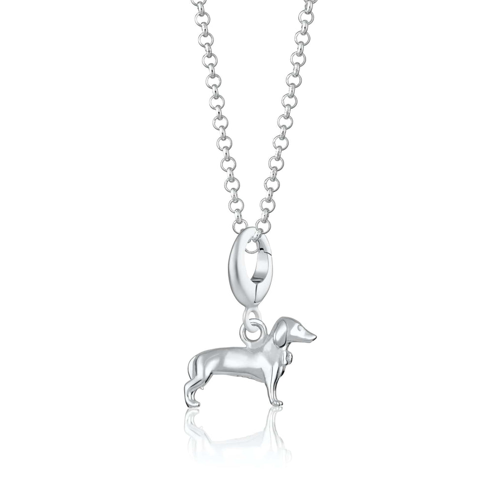Silberner Dackel Charme Halskette | Shop Nory