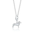Silberner Dackel Charme Halskette | Shop Nory