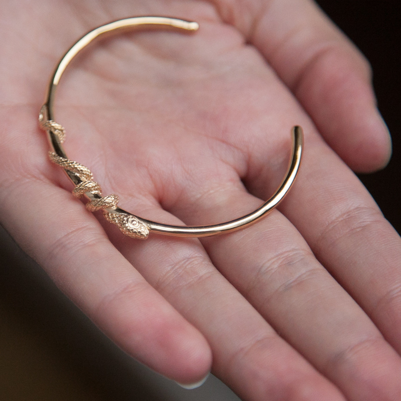 Armreif Schlange 16 Karat vergoldet | Shop Nory